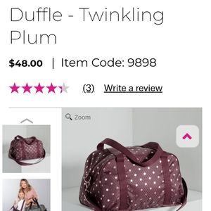 Duffle twinkling plum